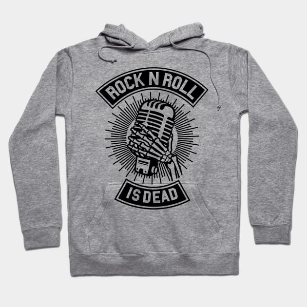 Rock N Roll Is Dead Hoodie by CRD Branding